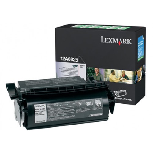 Original Genuine LEXMARK OPTRA SE 3455 BLACK TONER   12A0825